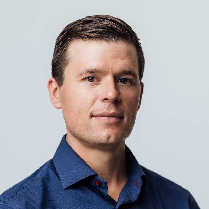 Portrait of Kyle Coleman, Head of Marketing and Inbound Sales at ClickUp