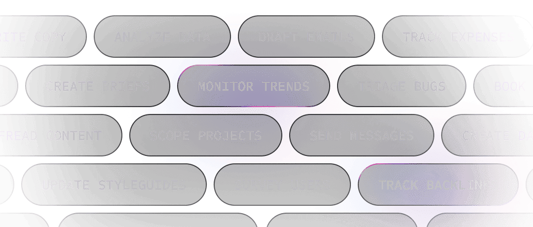 Grid of skill pills with Monitor Trends highlighted