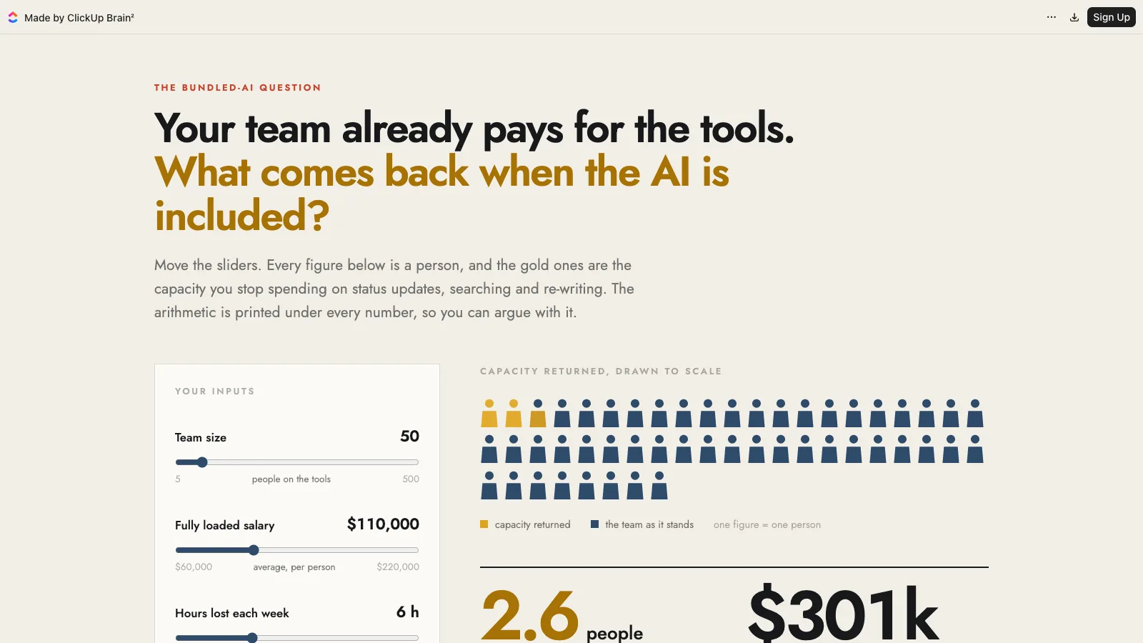 AI ROI Calculator preview
