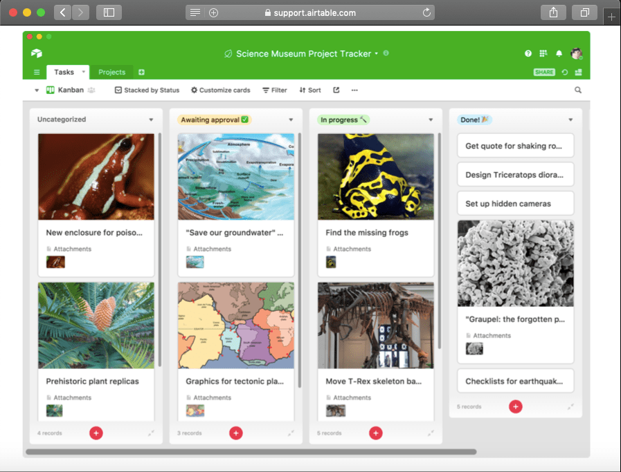 Airtable Kanban review