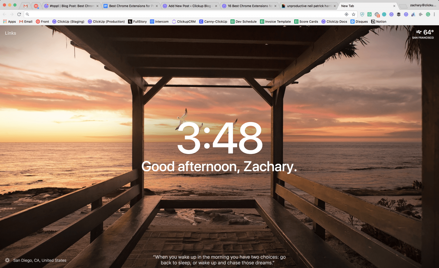 momentum chrome extension