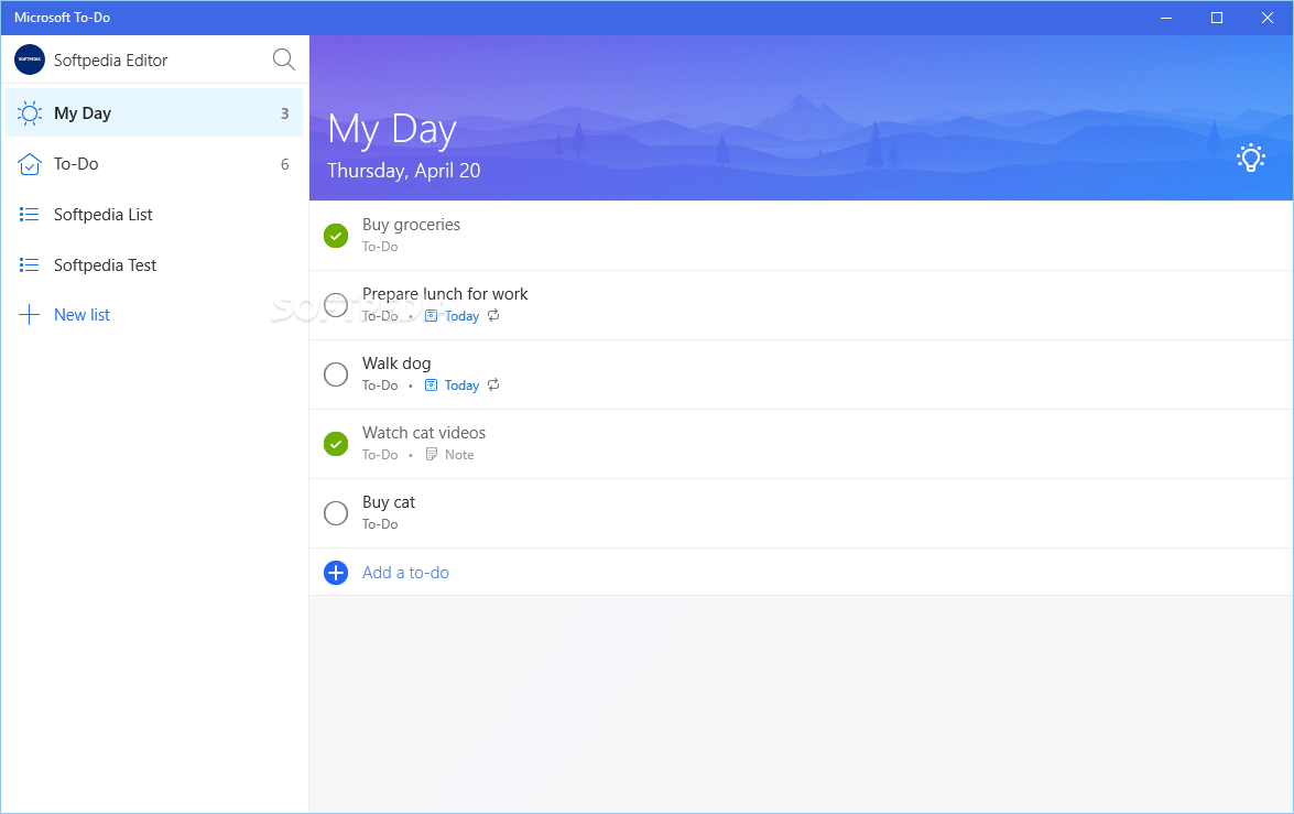 Reminder Apps: to do list app Microsoft To-Do