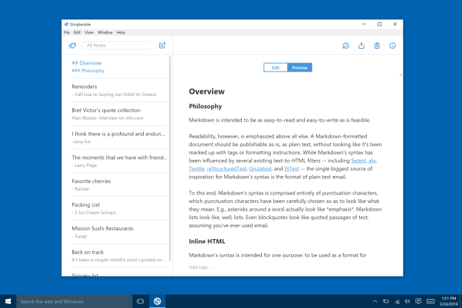 best note taking app for windows 10 tablet