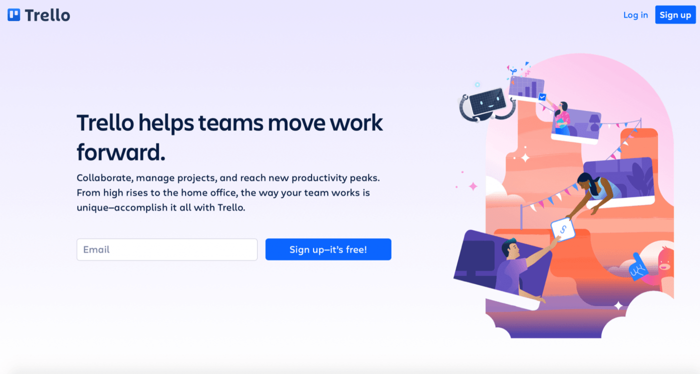 trello-Homepage