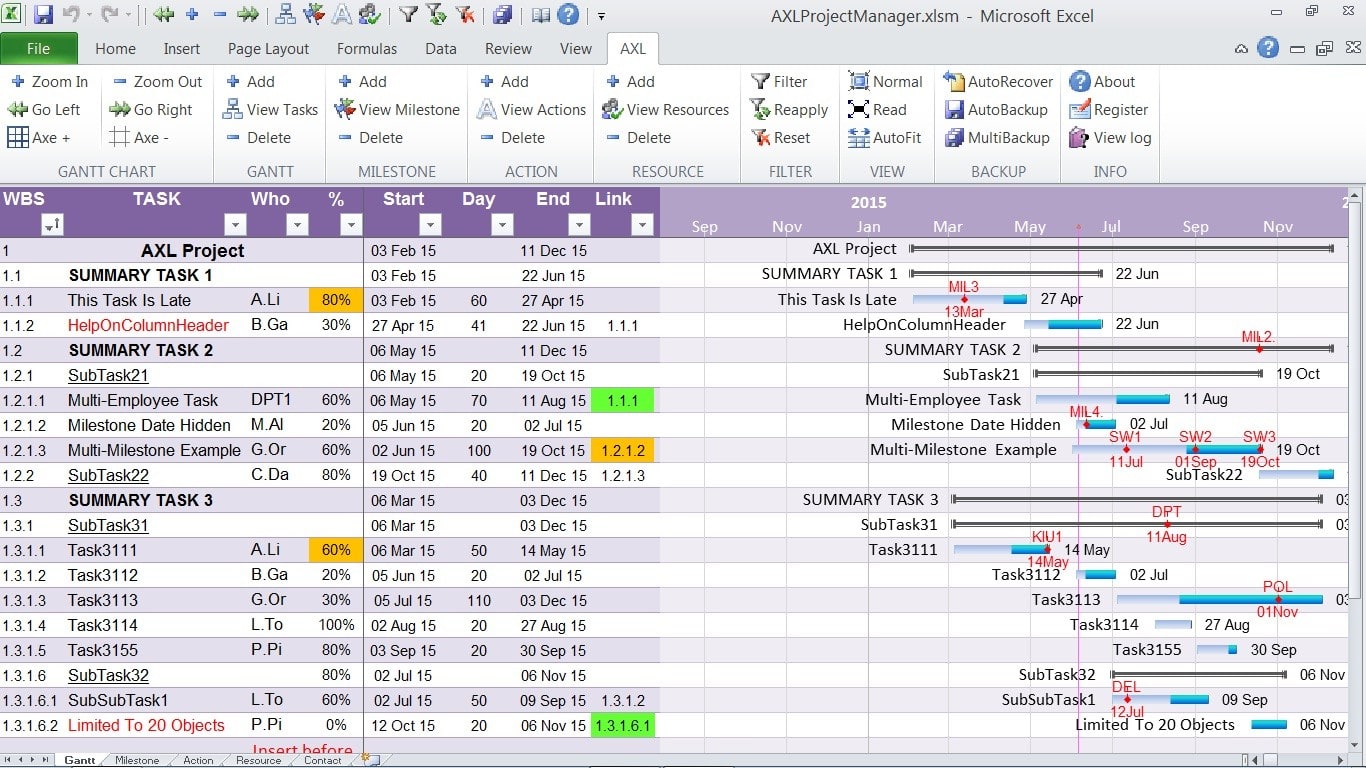 Gantt Chart Plugin Excel