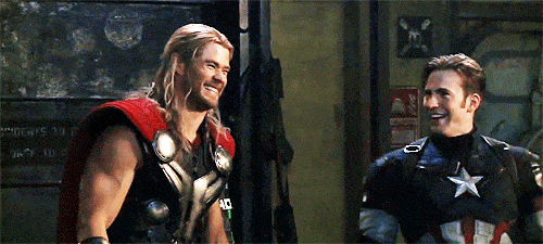 thor cpt america gif
