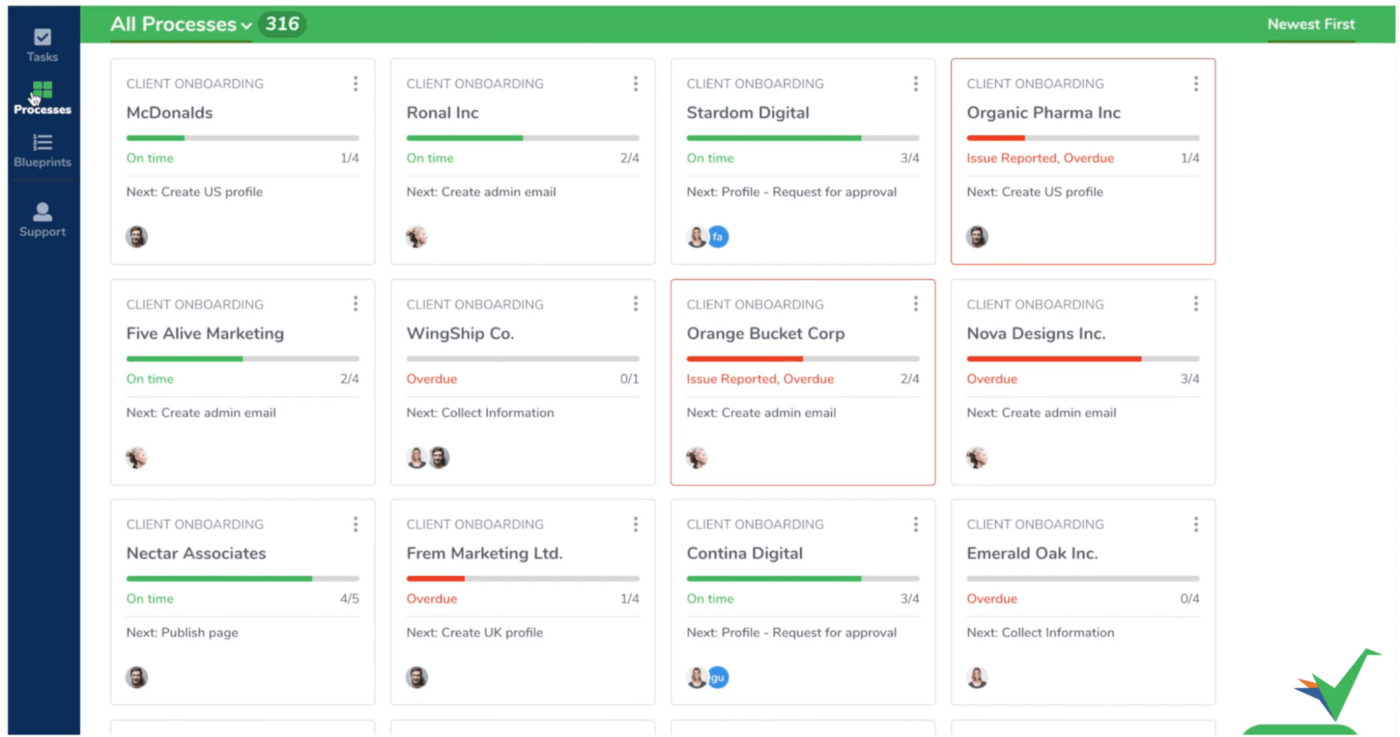 Workflow-Verwaltung in Tallyfy