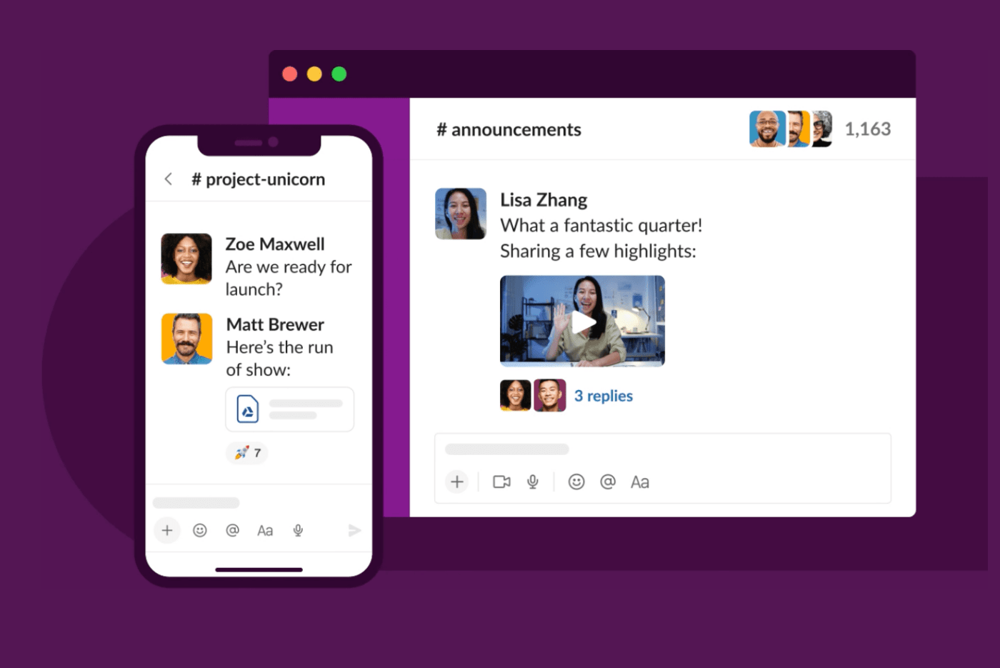 Communication et gestion du flux de travail dans Slack