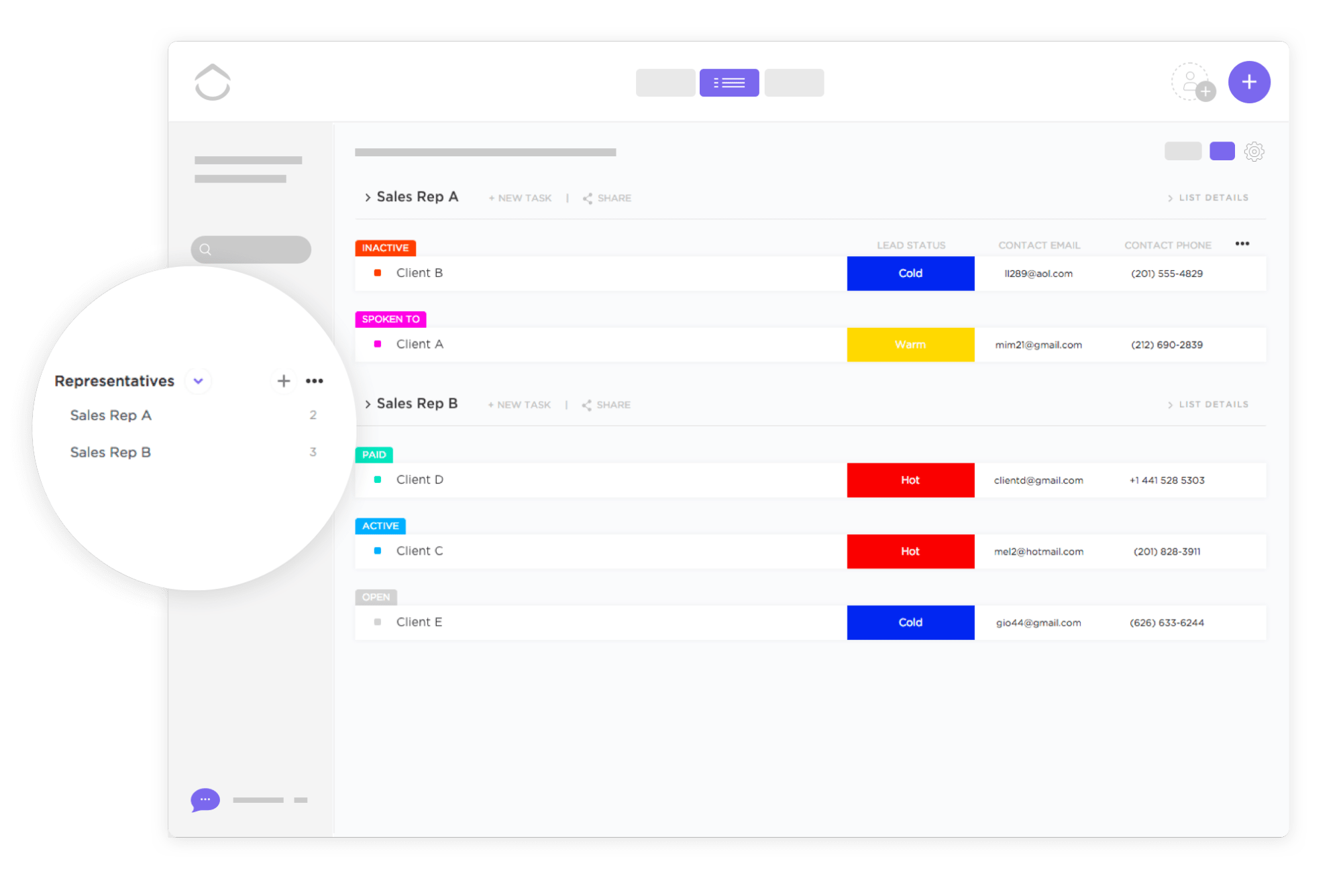 Simple recipe template Google Docs