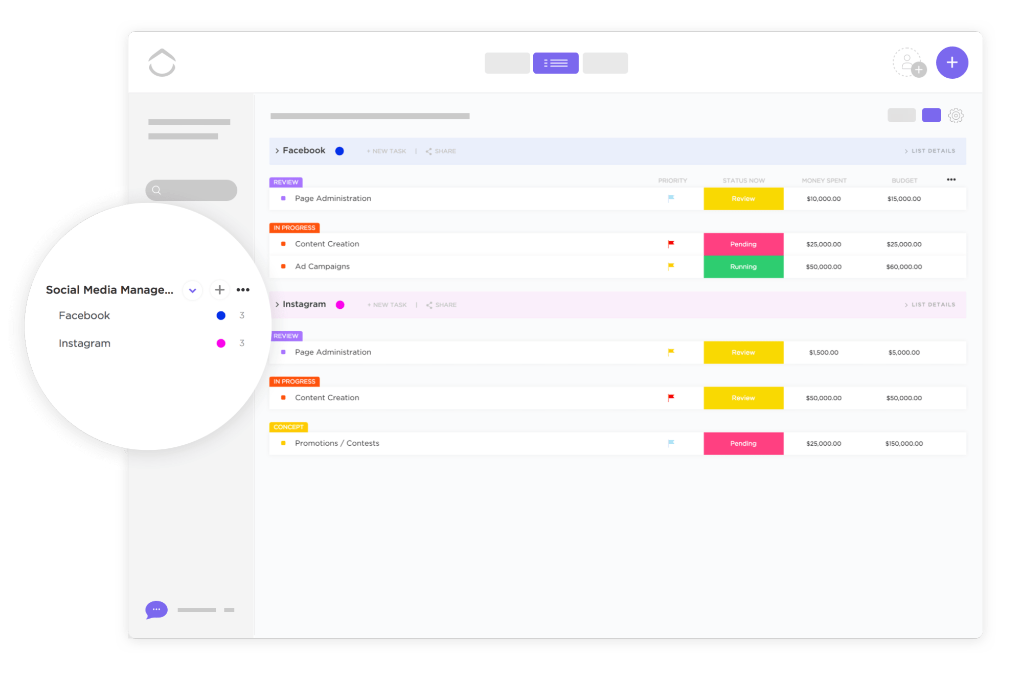 ClickUp's Restaurant Recipe Costing Template
