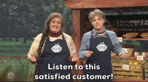 listen to satisfied customers