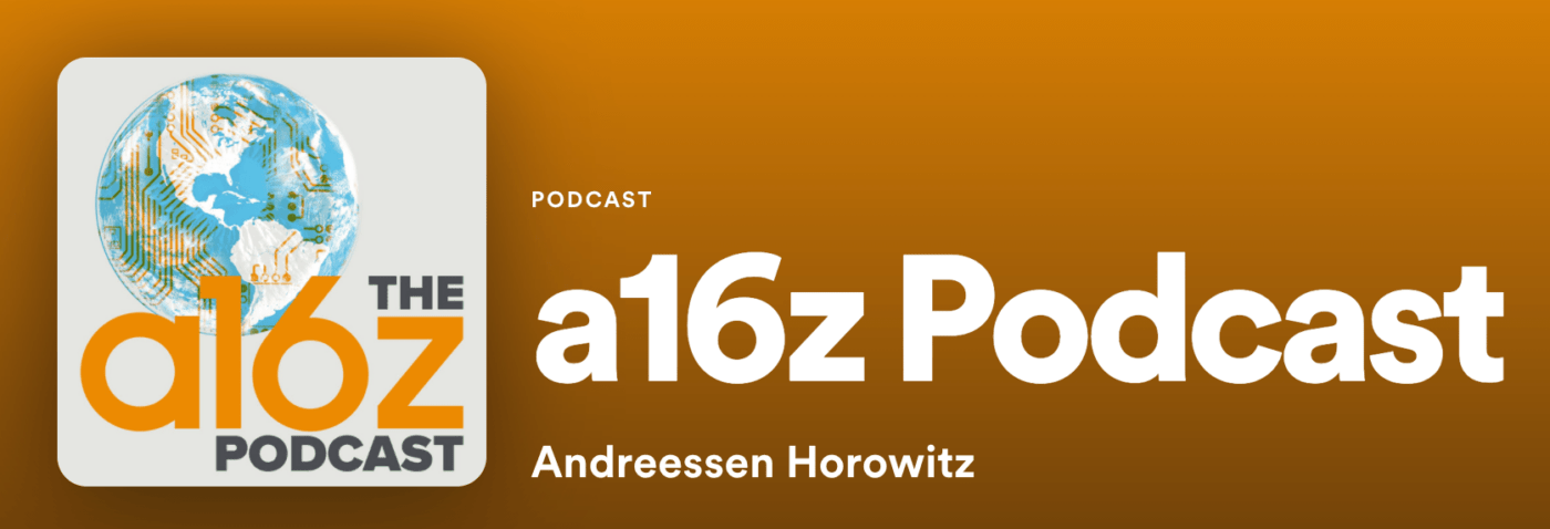 a16z Podcast Page on Spotify