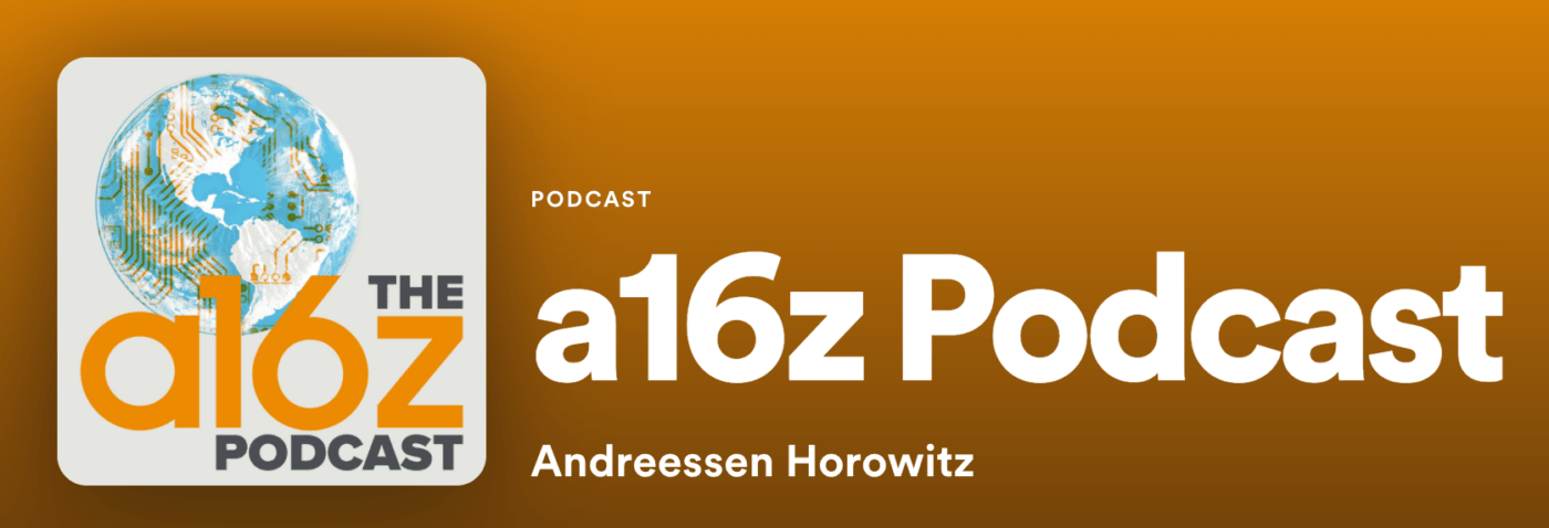 halaman Podcast a16z di Spotify