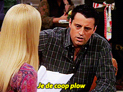 joey trying to speak another language