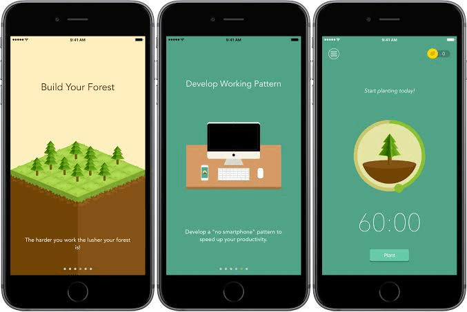 Forest mobile app