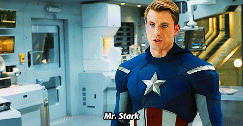 Captain America and Tony Stark gif