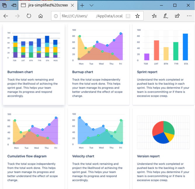 multiple reports in jira