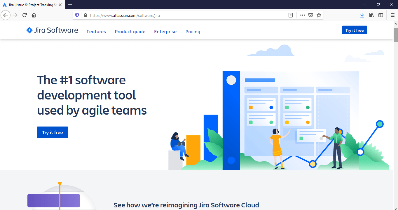 jira landing page