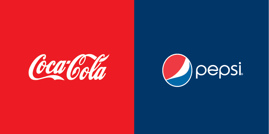 coca cola and pepsi logos