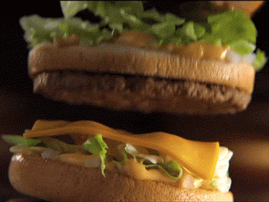 Big Mac hamburger gif