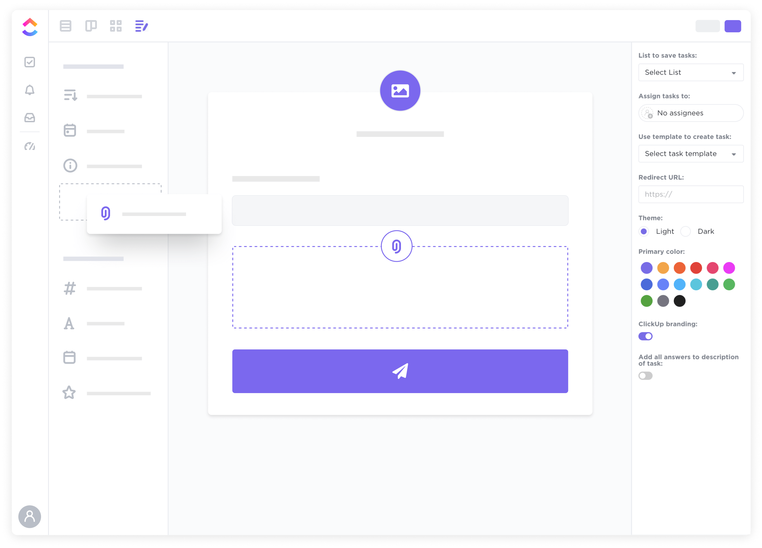 form view in clickup