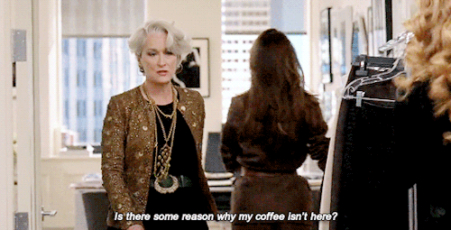 Miranda asking for her coffee