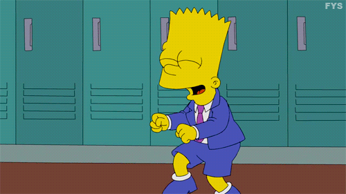 Bart Simpson dancing