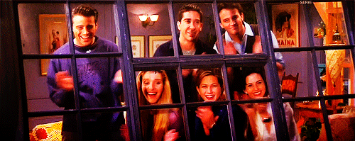friends cast clapping