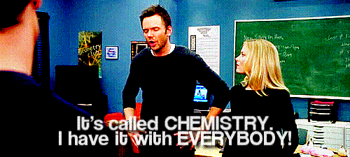 a man saying it's chemistry