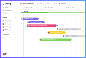 gantt chart clickup 3.0