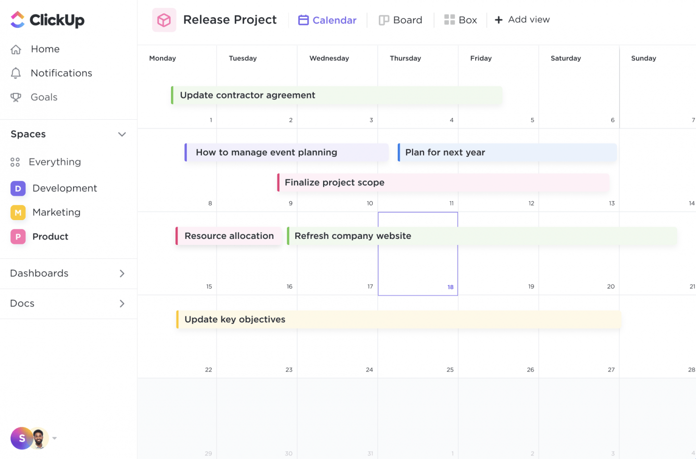 calendar view 3.0