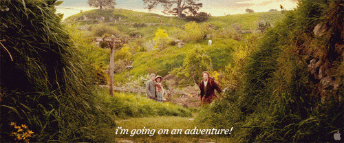 hobbit going on an adventure