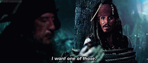Jack Sparrow saying I want one of those