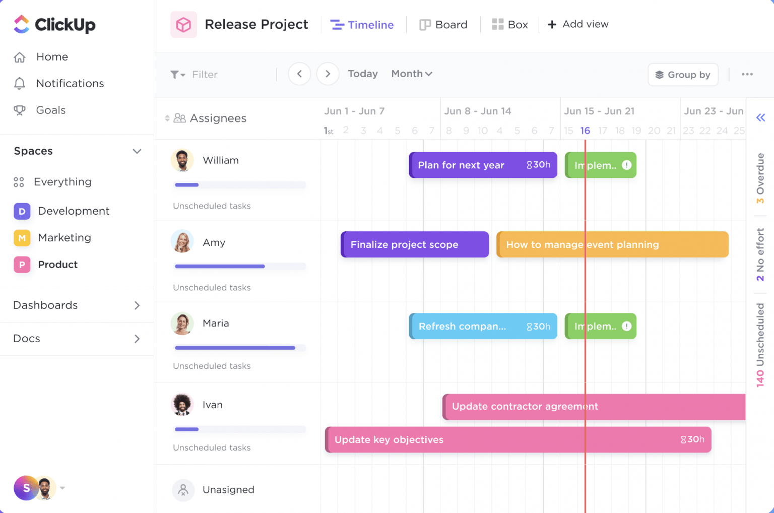 How To Create A Marketing Calendar In 2024 With Free Templates   Timeline View 1536x1018 