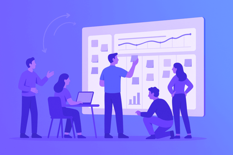 header graphic for agile project management post on the ClickUp blog