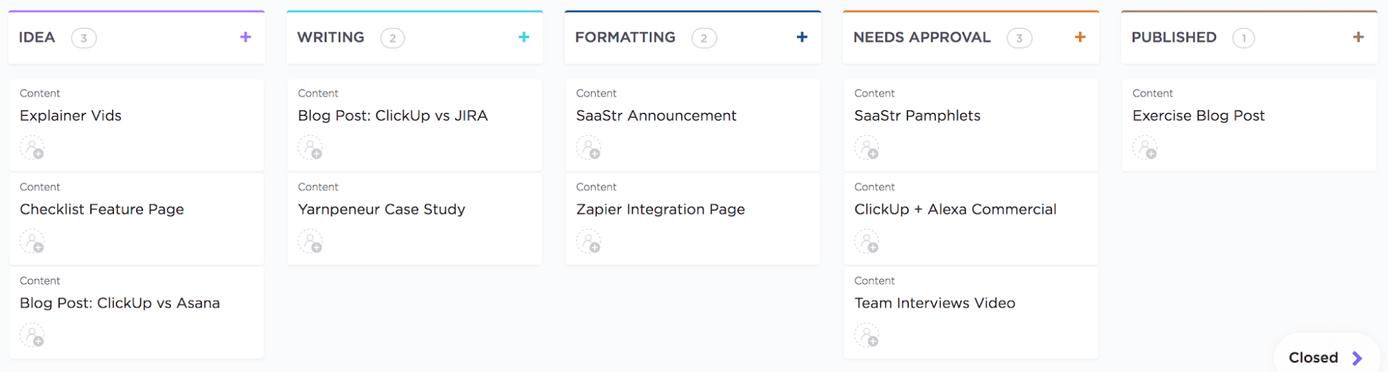 kanban project board