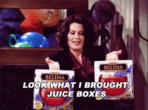 juice box lady gif