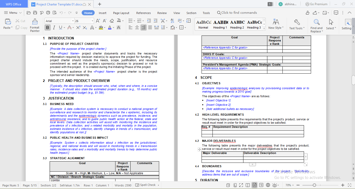 CDC project template