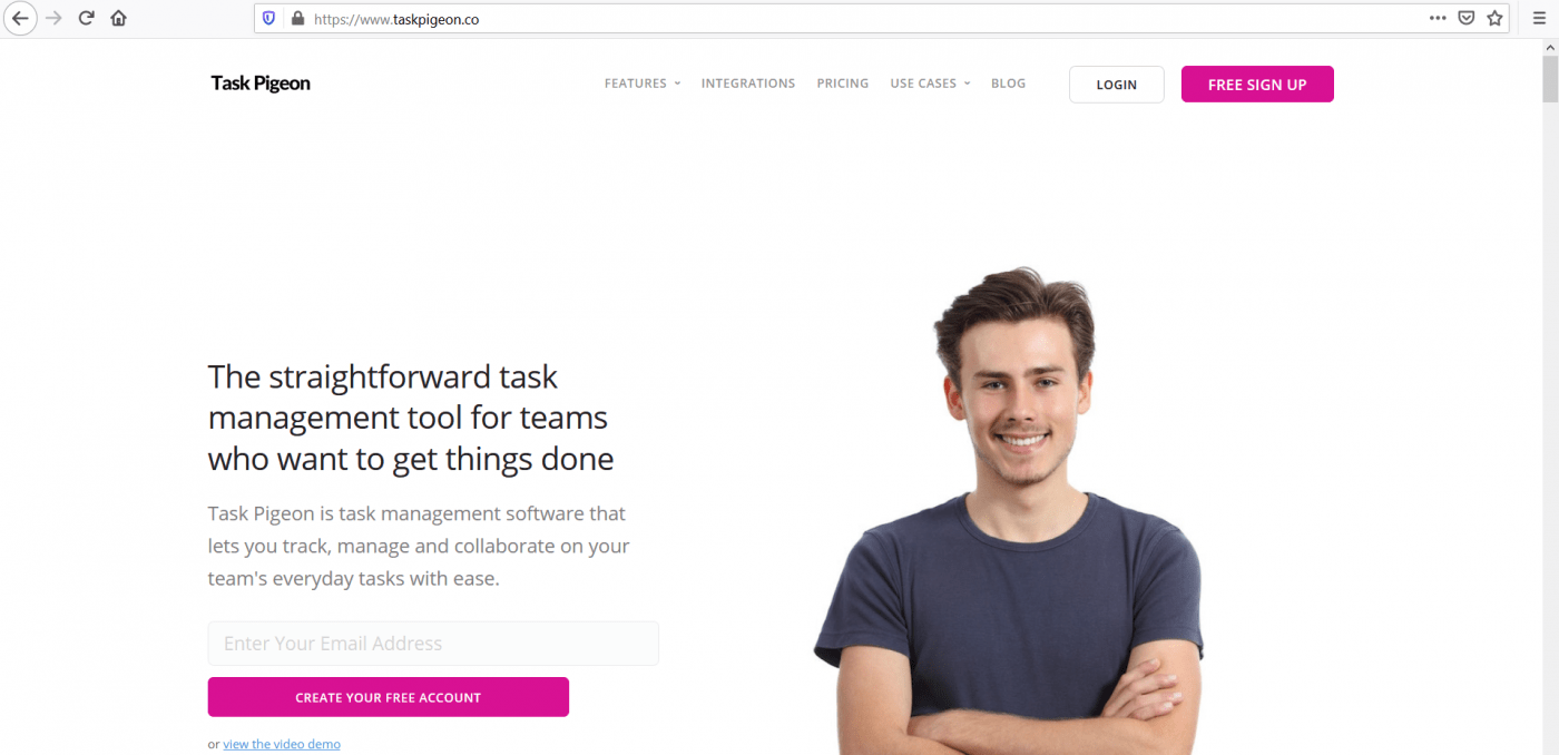 task pigeon home page