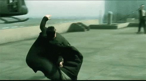 neo dodging bullets from the matrix