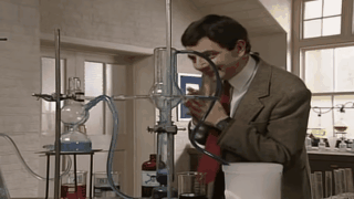 mr bean science experiment