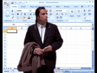 travolta looking lost in a spreadsheet