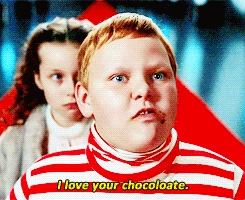 large german kid saying he loves chocolate