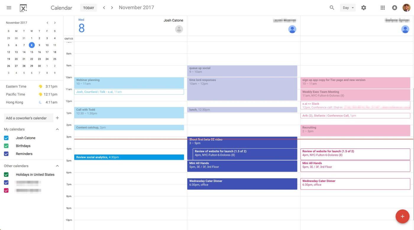 google calendar 3 day view