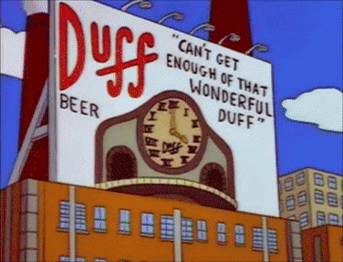 GIF of Homer Simpson at a brewery