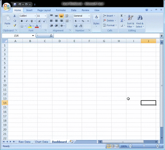 haciendo clic en las hojas de Excel