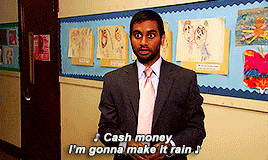 a man saying cash money make it rain