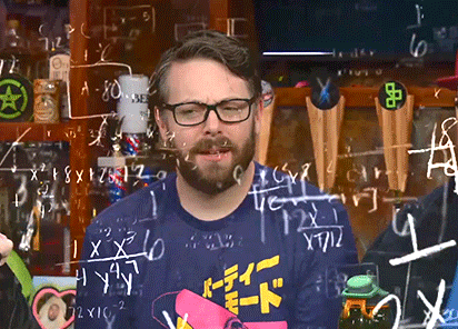 a man doing math calculations in his head gif