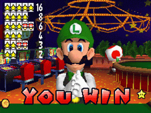 Luigi you win gif