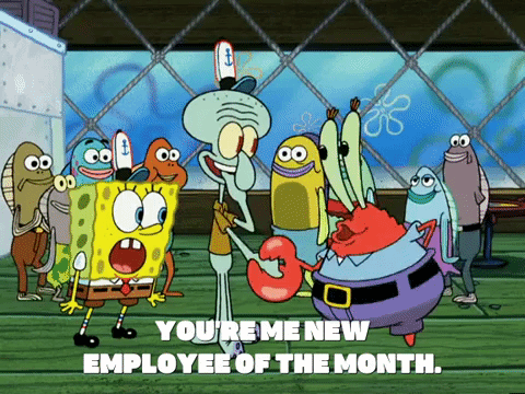 new employee of the month Spongebob